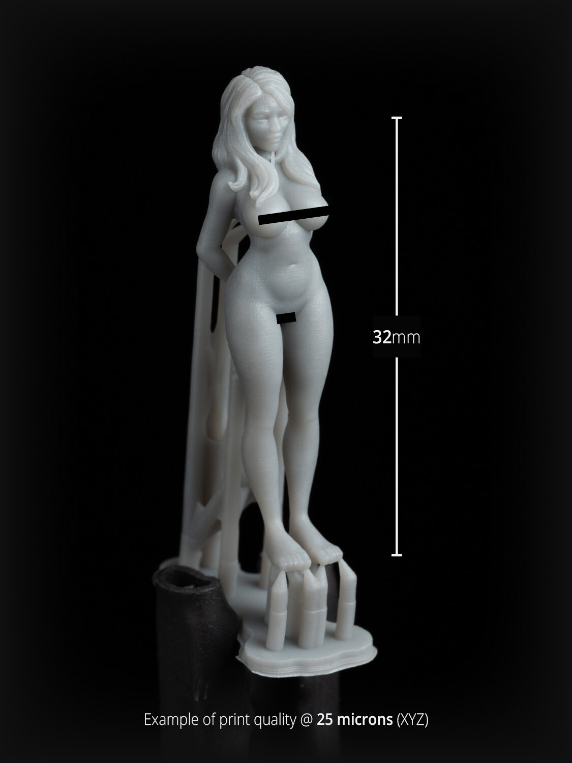 Slave Girl 129 - 28mm Scale Resin Miniature by Manufaktura Miniatures