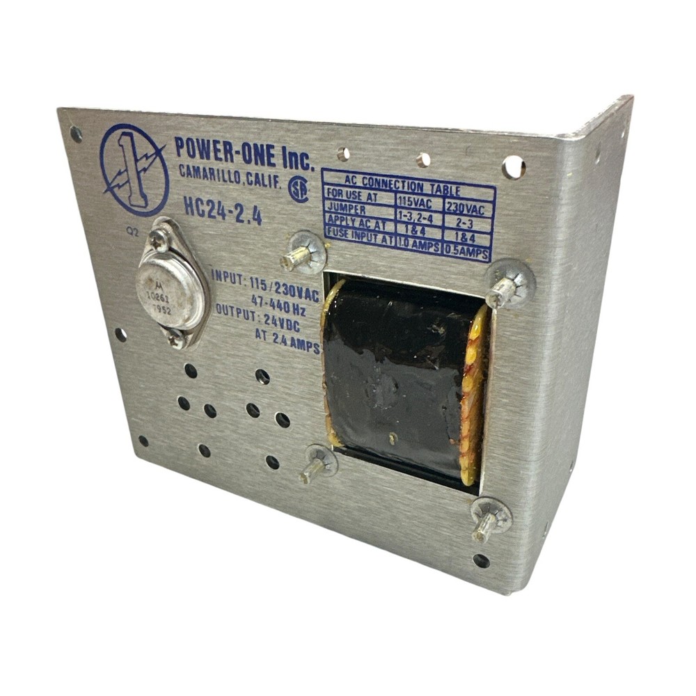 Vtg Power One HC24-2.4 Linear Power Supply - NOS - Original Box And Paperwork