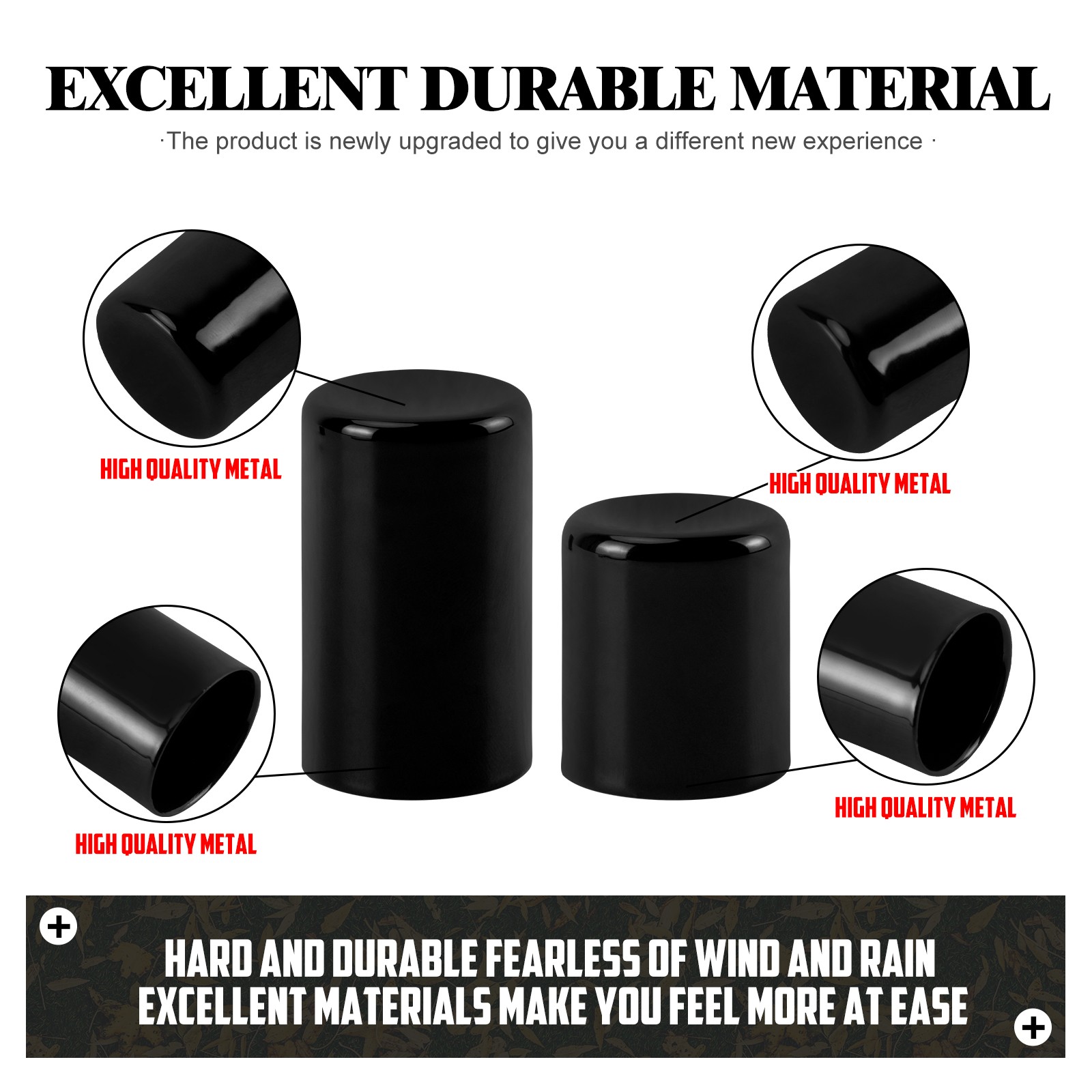 4x Black Docking Hardware Magnet Point Covers Caps For Harley 2009-2025 Touring