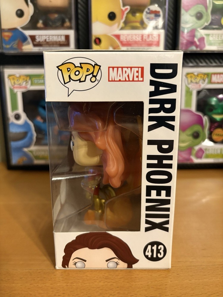 Funko Pop! X-MEN Dark Phoenix #413 Hot Topic Exclusive GITD Chase W/Protector!!