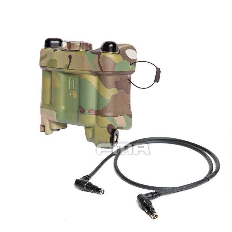 FMA PVS31 Helmet Functional IR Battery Case Storage Box With L Cable