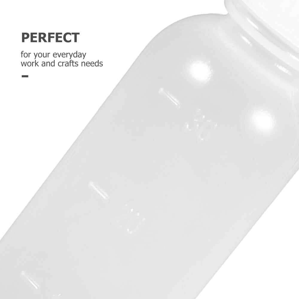 Pigment Bottle Set Transparent Precision Tip Applicator Needle Oiler Bottles