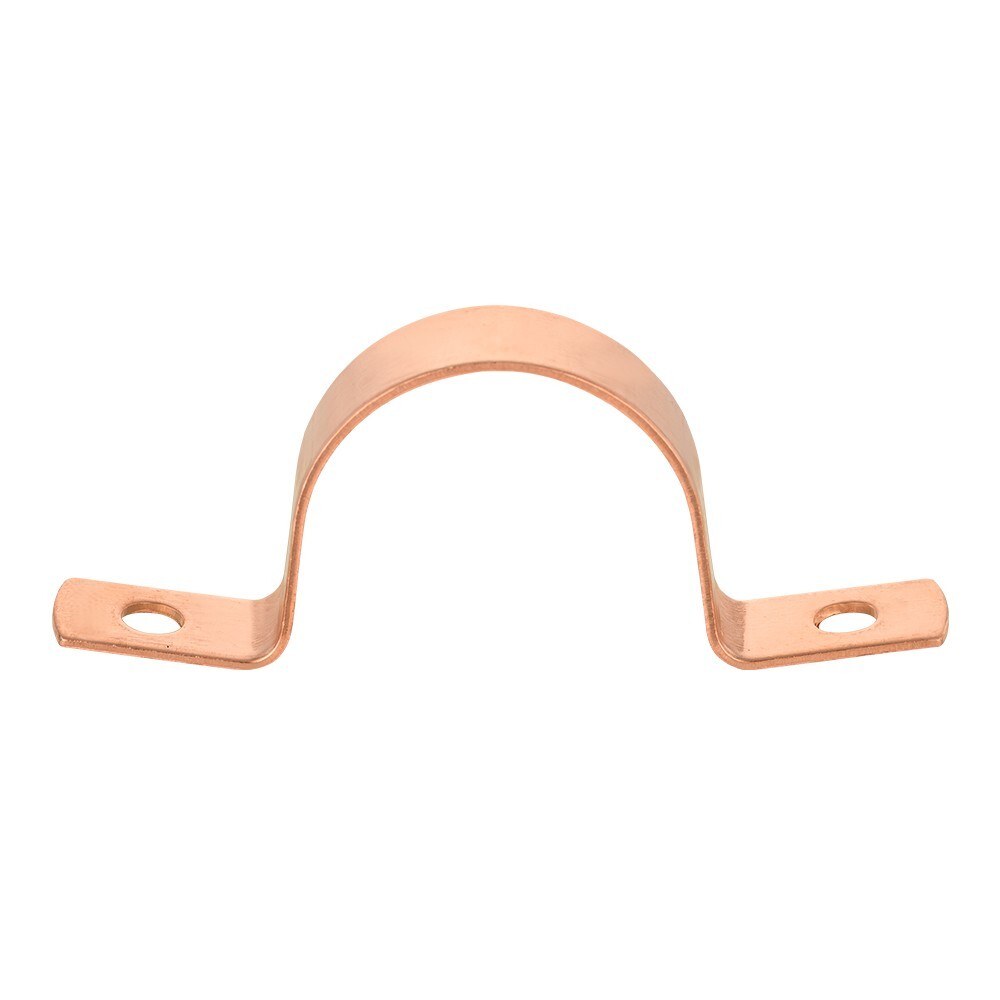 10 PCS EFIELD 1-Inch Copper Pipe Straps, Two-Hole Clamp Mount, Copper Made