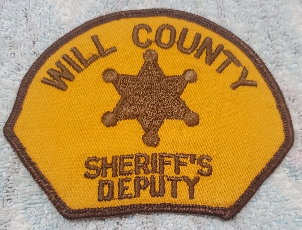 Vtg Obsolete 70s Illinois Will Co Sheriffs Deputy Patch