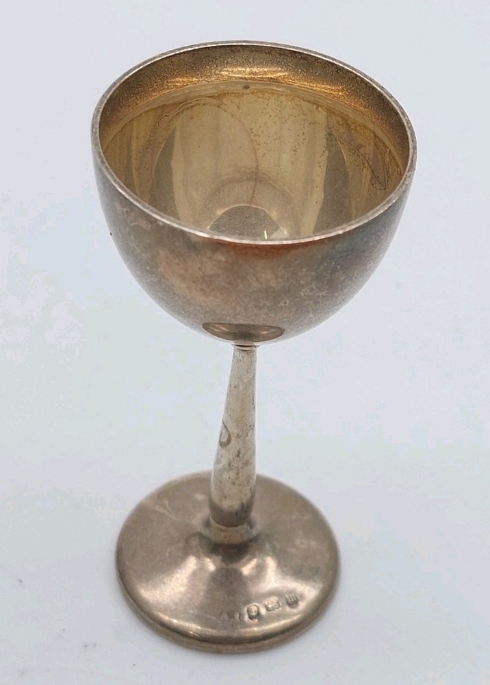 Antique Solid Silver Hallmarked Pedestal Goblet - 1911- Birmingham