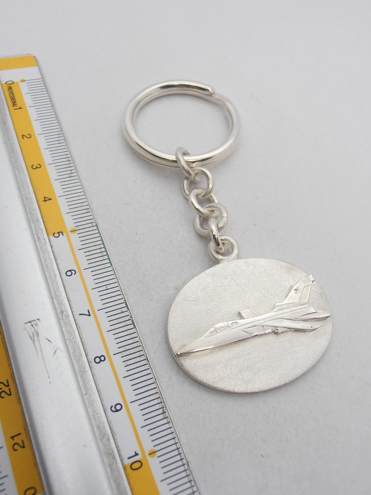 Tornado: 925 Silver Keychain - Airplane - Air Force - Pilot - Airplane