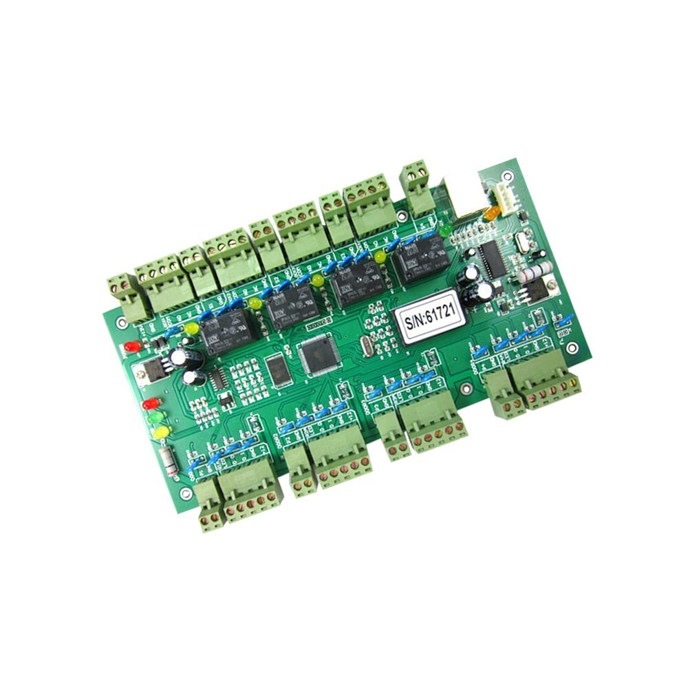 TCP/IP Four 4 Door power supply iron box Access Controller DC12V