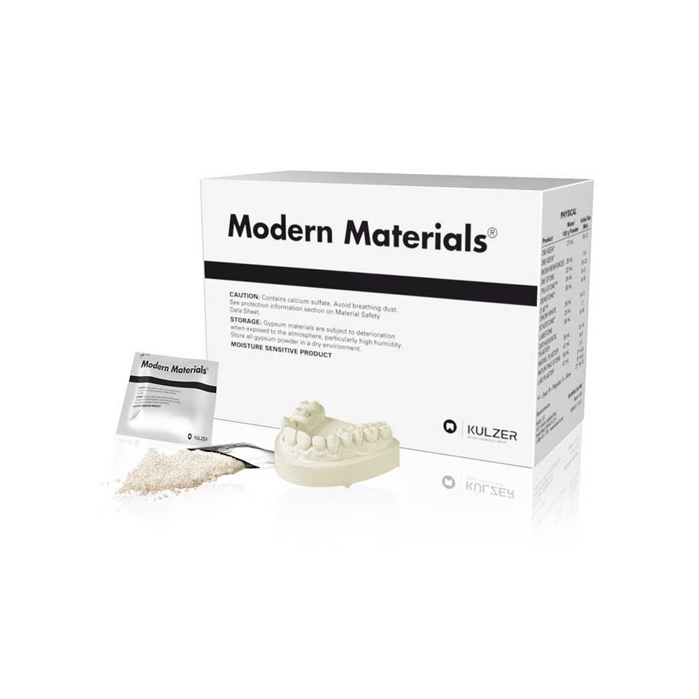 Kulzer Modern Materials Lab Plaster - White, Fast Set, 25 Lb. Box