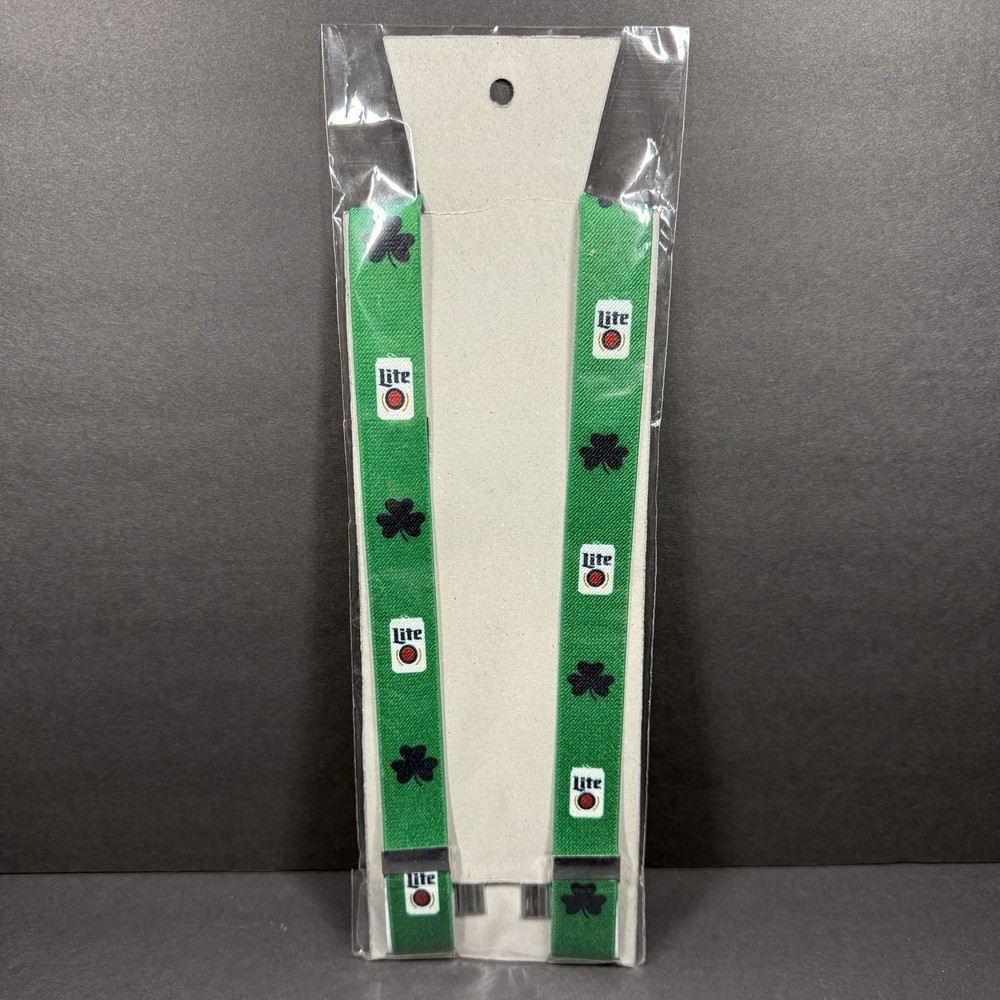 Miller Lite St. Patrick’s Day Clover Suspenders