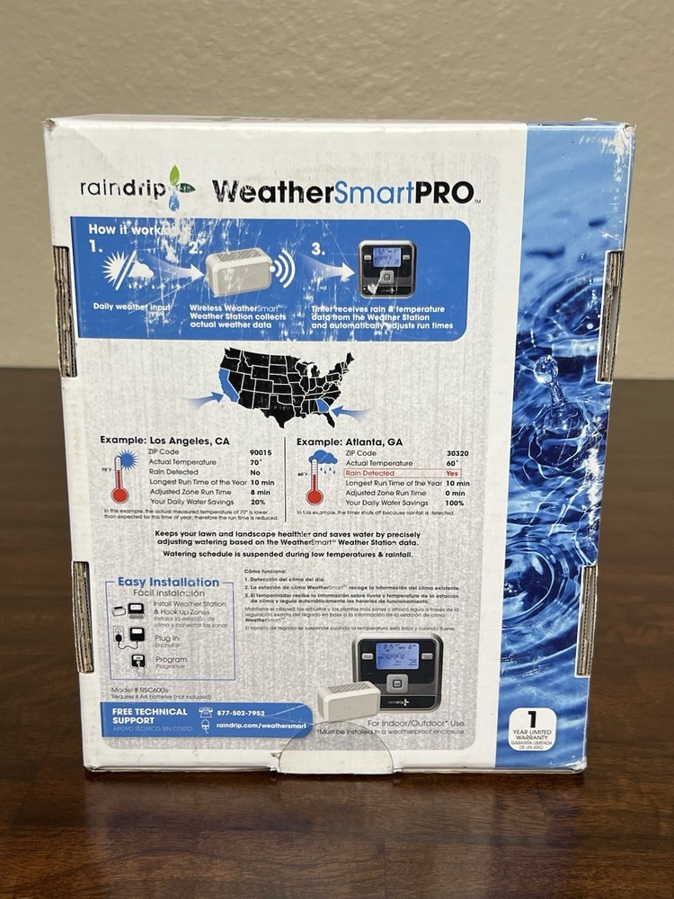 Raindrip RSC600is Weather Smart Pro Sprinkler Timer Controller