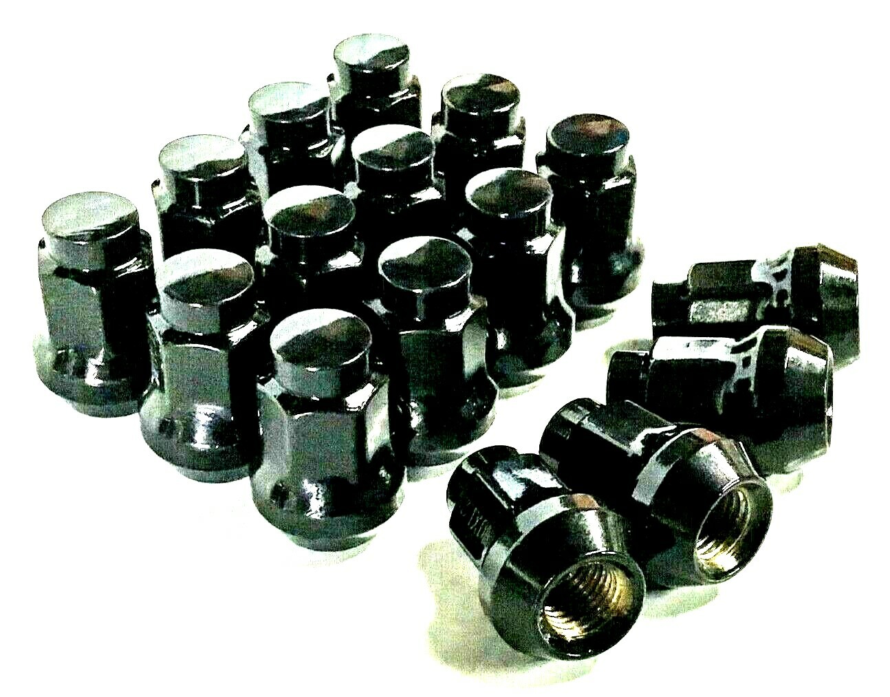 M10x1.25 Black Tapered Lug Nuts 16 Pack Can-Am Defender HD Maverick 500 800 1000