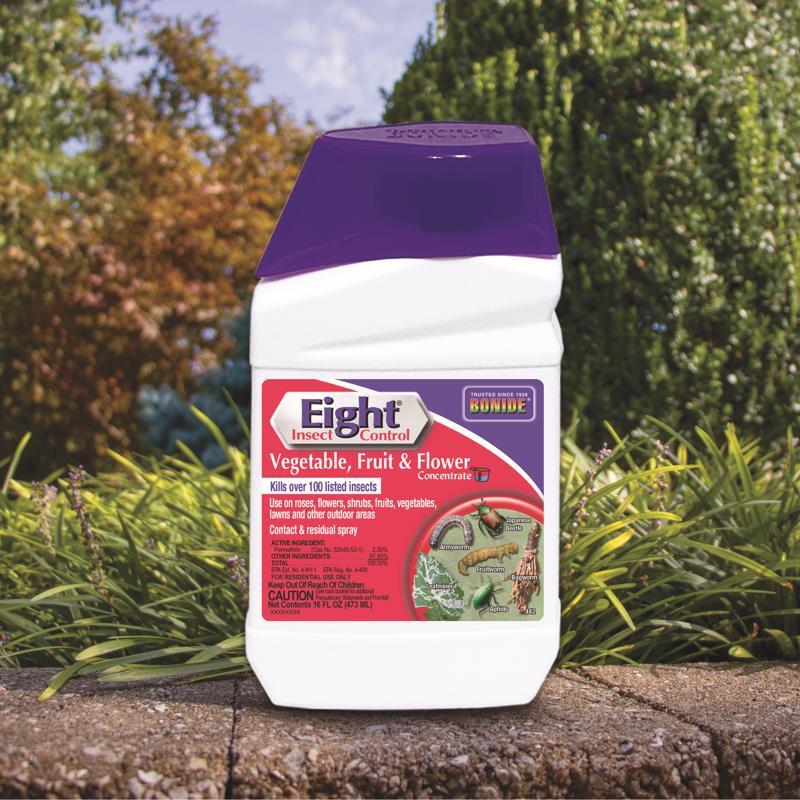 Bonide 442 Insect Control, Liquid, Spray Application, 1 pt Bottle White