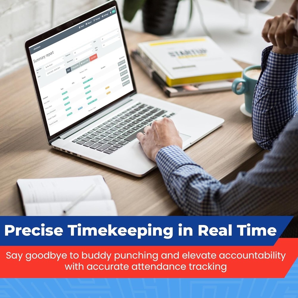 Biometric Time Clock for Employees Attendance - Subscription Clock in Machine