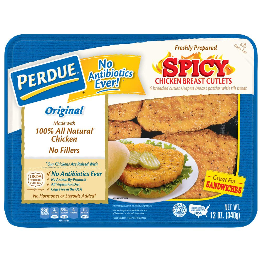 , Spicy Breaded Chicken Cutlet, 0.75 Lb