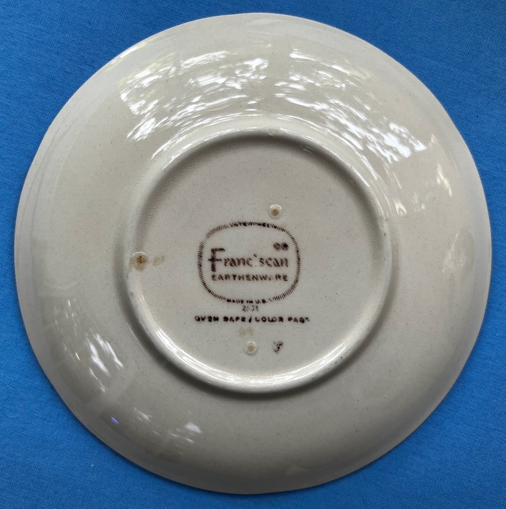 FOUR Franciscan Apple Earthenware Interpace Cup and Saucer Sets USA