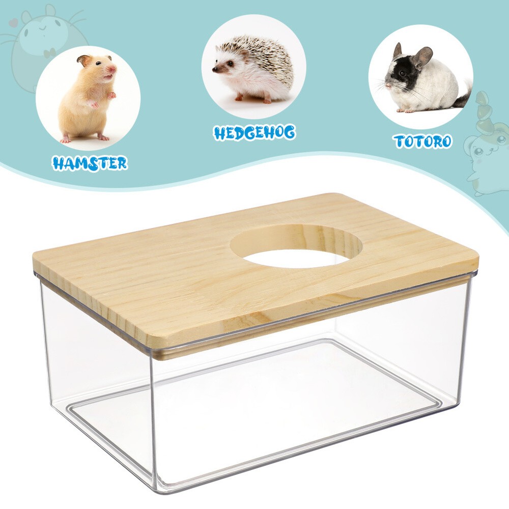 1PC Practical Hamster Bath Hamster Bath Sand Bath Hamster Sand Bath Free