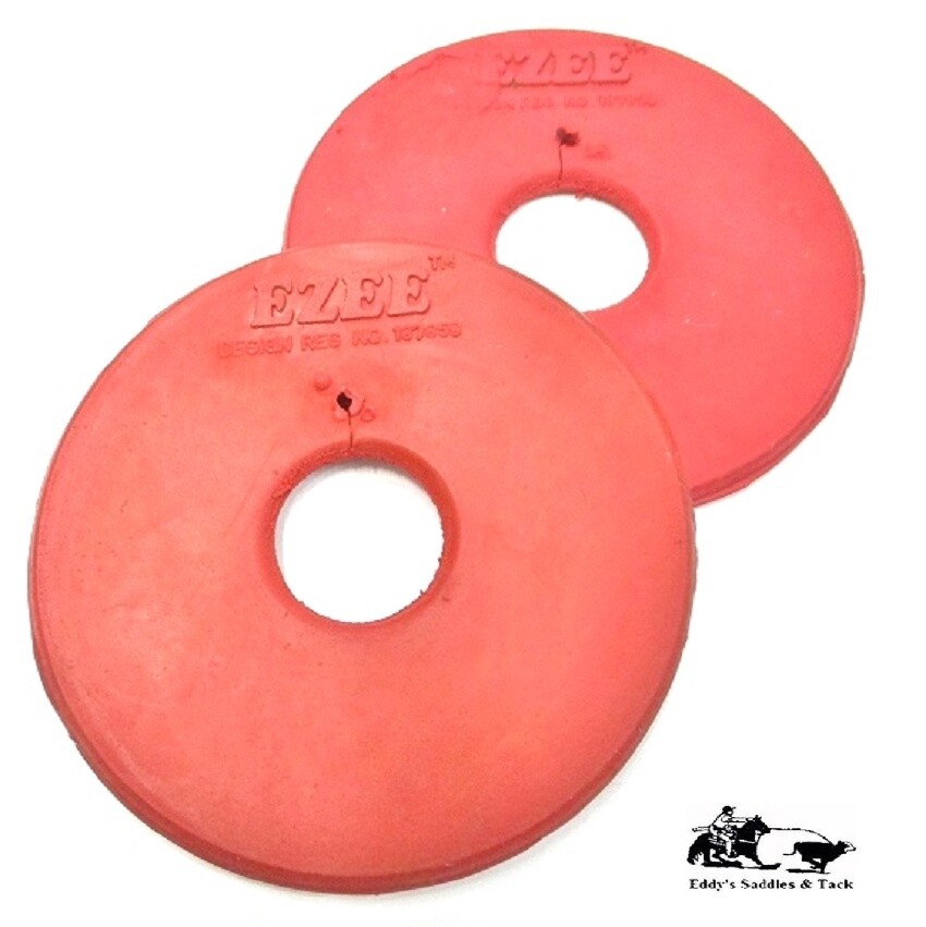 Rubber Bit Guards 3-1/2" Diameter Red Super Soft Flexible Rubber New EZEE