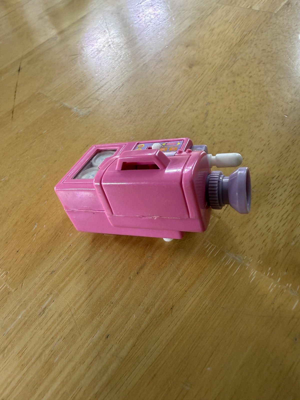 Vintage 1988 Mattel Pink Wind Up Camera Toy Video Recorder Accessory Vacation