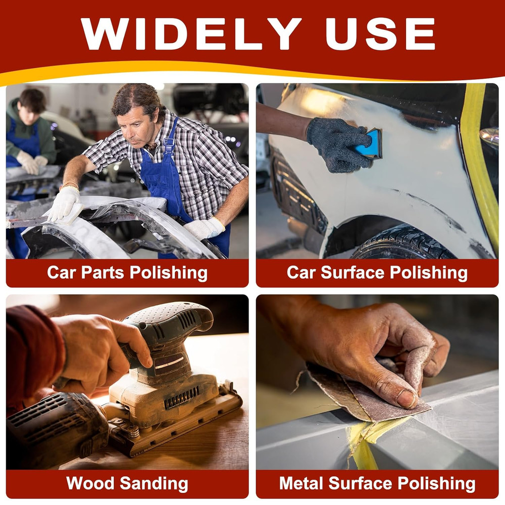 3000 Grit Sandpaper Sheets, 3.6"x9" Silicon Carbide, 1 Sheet