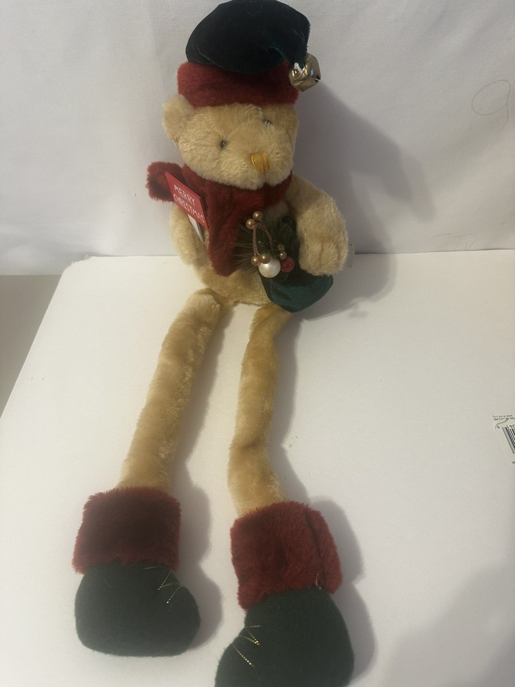 PLUSH CHRISTMAS BEAR SHELF SITTER