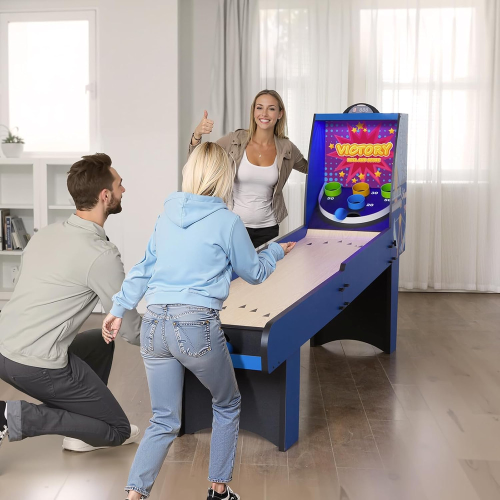 Roll and Score Classic Arcade Gametable, Sky Ball Table Machine, LED Electronics