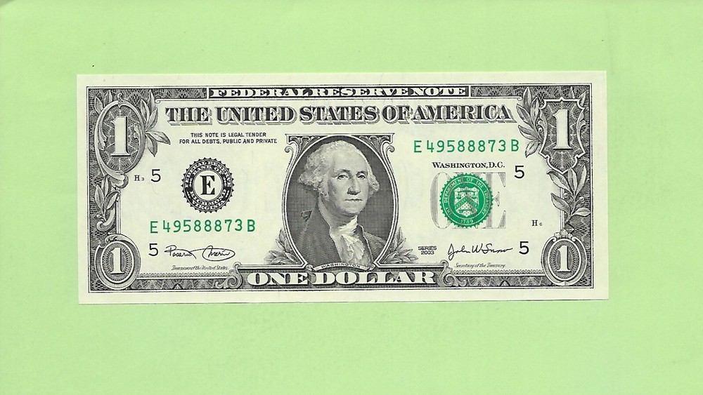 2003 ..UNCIRC $1  E 4958 8873 B .... 2003 $1  E-B     NICE NOTE         FRN