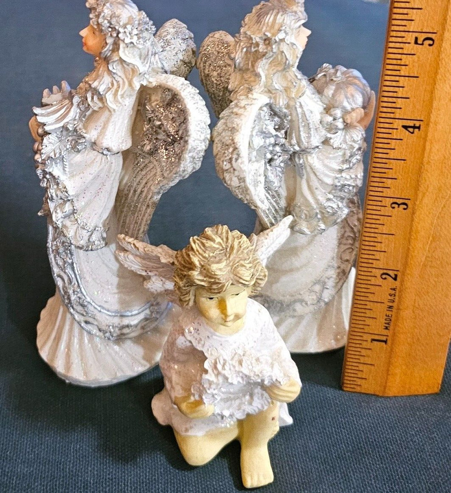 3pc Decorative Resin Angel Figures
