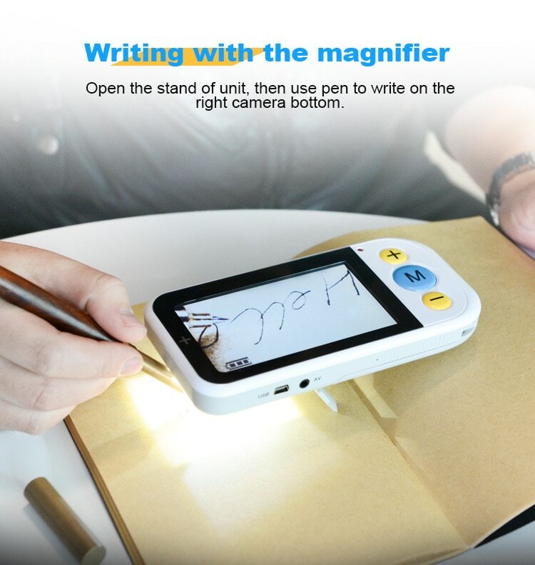4.3 Inch Handheld Electronic Magnifying Glass Visual Aid Low Vision HD Magnifier