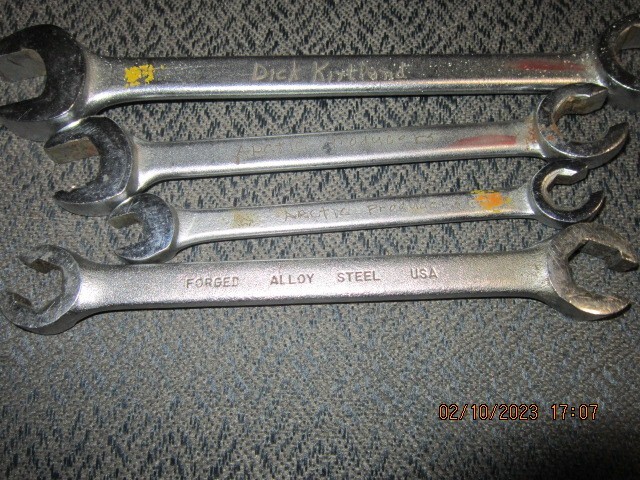 Four Flare Wrenches, Please Read Listing, No Returns