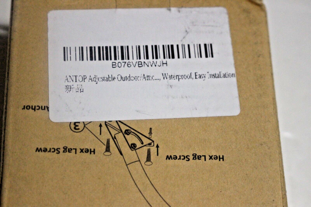 J POLE 13" OUTDOOR ANTENNA MOUNT LIGHTWEIGHT ADJUSTABLE ANGLE