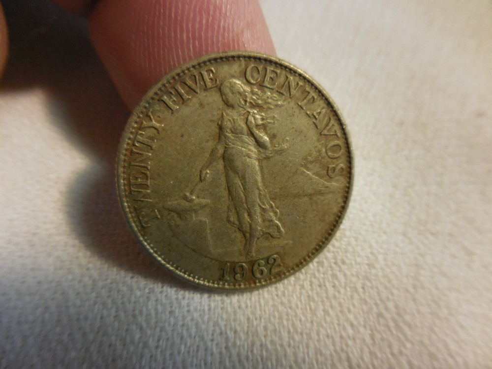 Philippines 1962 twenty five centavo