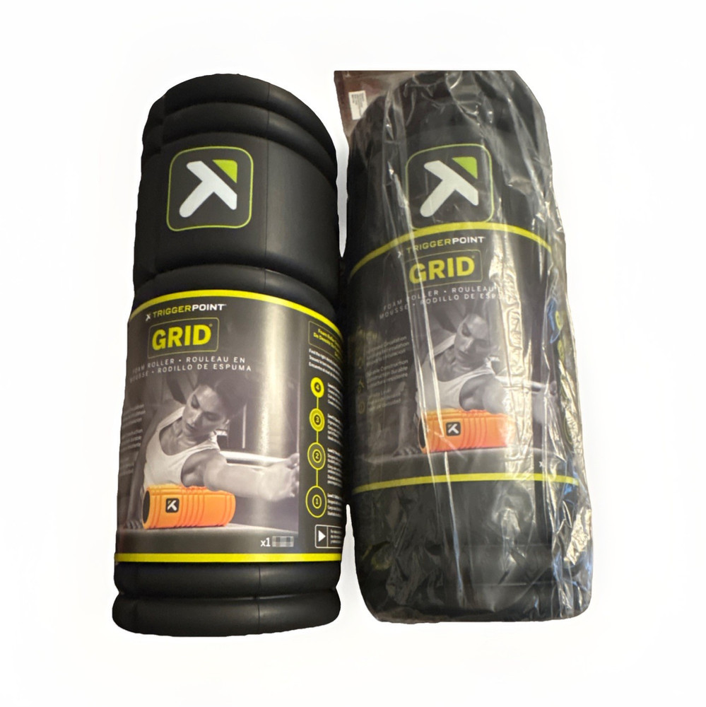 Trigger Point Performance GRID Foam Rollers Black Massage Grid Set of 2