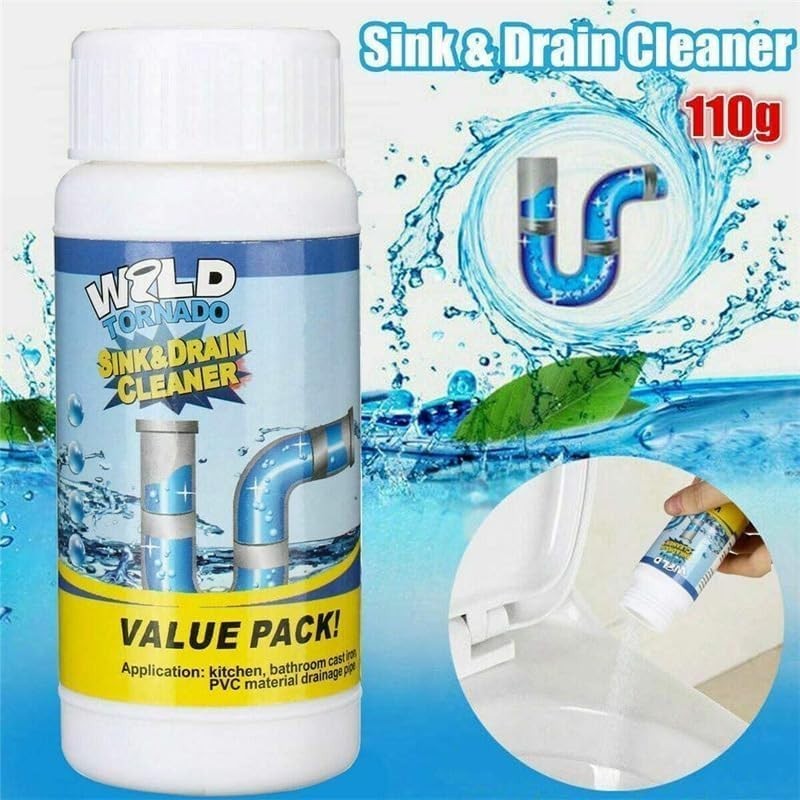 Ultimate 2-Pc Sink and Drain Cleaner for Effective Clog Removal & Drainage