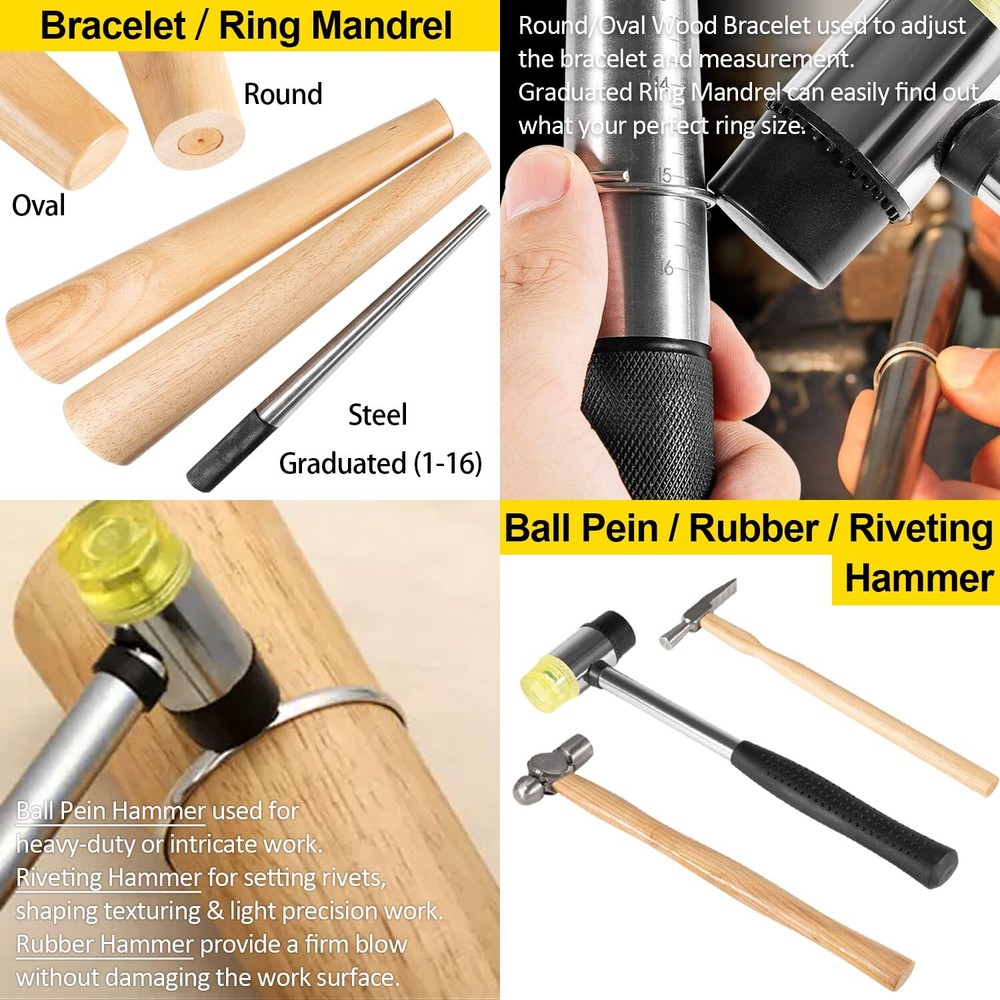 Apprentice Beginners Metalsmith Jewelry Making Tool Metalsmithing Tools Kit