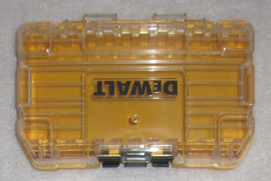DEWALT TOUGH CASE SM BIT TIP STORAGE ORGANIZER STACKABLE INTERLOCKING EMPTY NEW