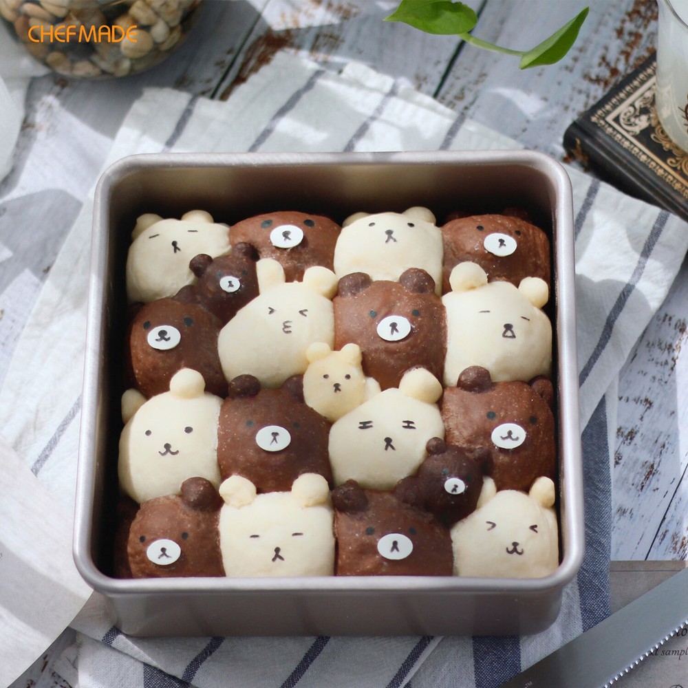 CHEFMADE Square & Rectangle Cake Pan, Nonstick Non-Teflon Baking Pan