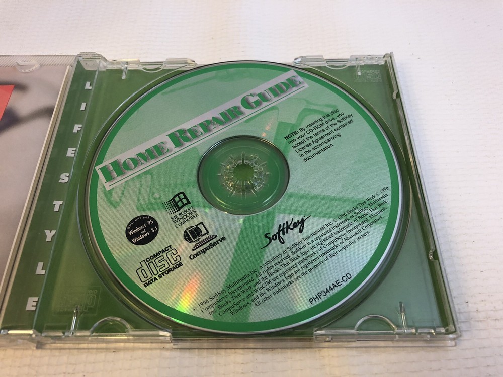 1996 Softkey Home Improvement Interactive Do It Self Repair Guide CDROM Win 95