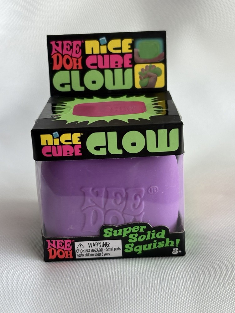 Viral Nee Doh Purple Nice Cube Glow