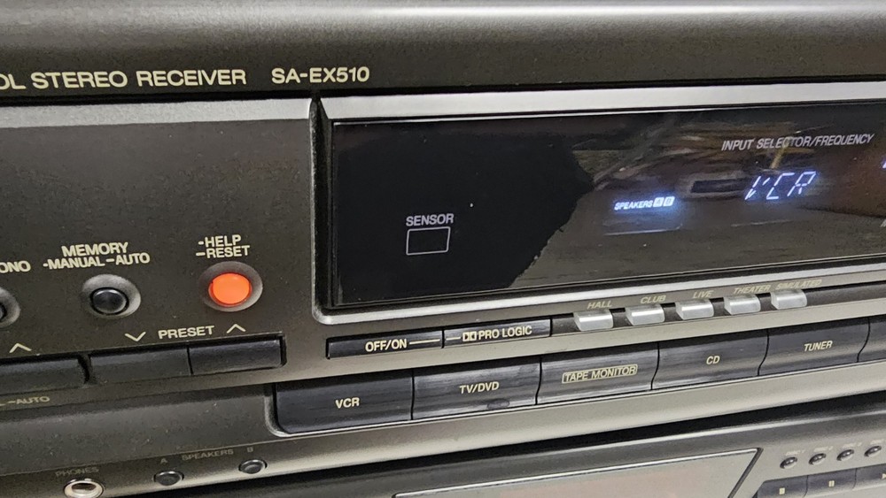 Technics SA-EX510 100W Stereo Receiver w/ Remote, Manual, Antenna + RCA Bundle