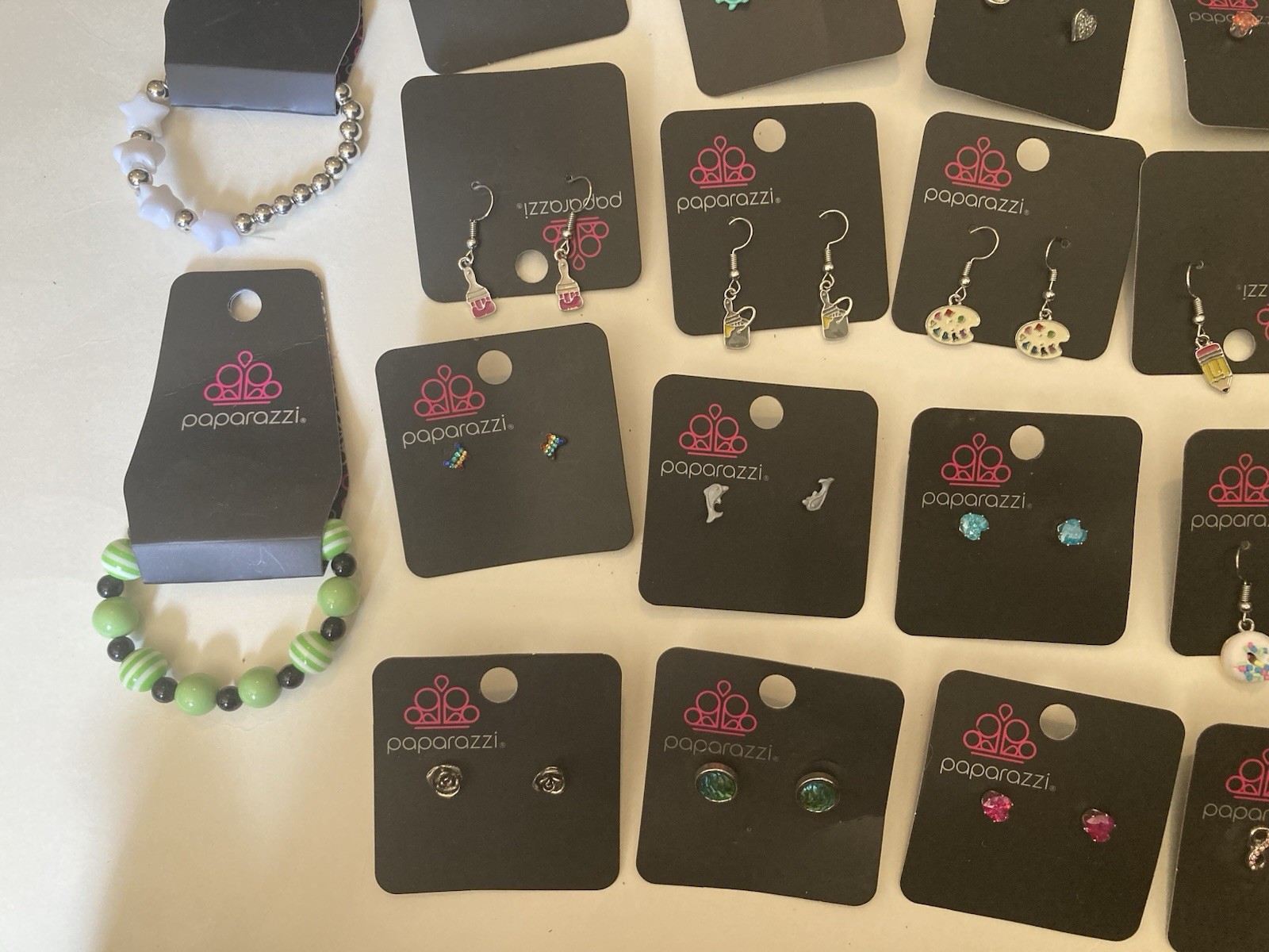 Paparazzi Kids Jewelry Mixed Lot of 27 Plus Keychain New