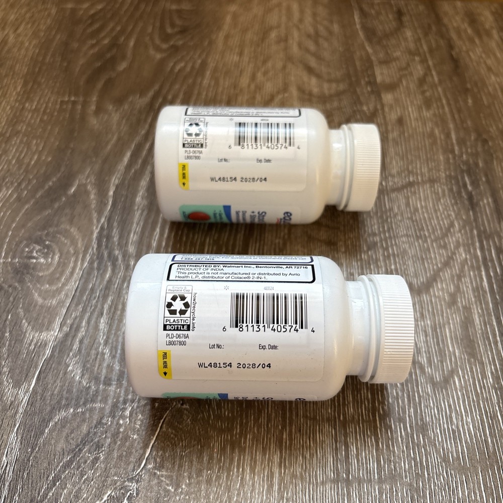 2 PACK Equate Stool Softener and Stimulant Laxative - 480 Tablets
