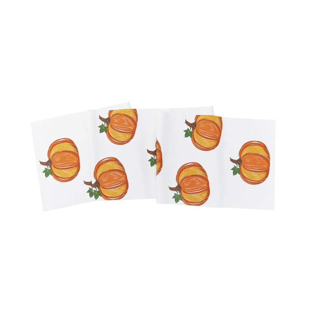 Hello Pumpkin Fall Harvest Printed 100% Cotton Kitchen Table Runner 13" x 72"