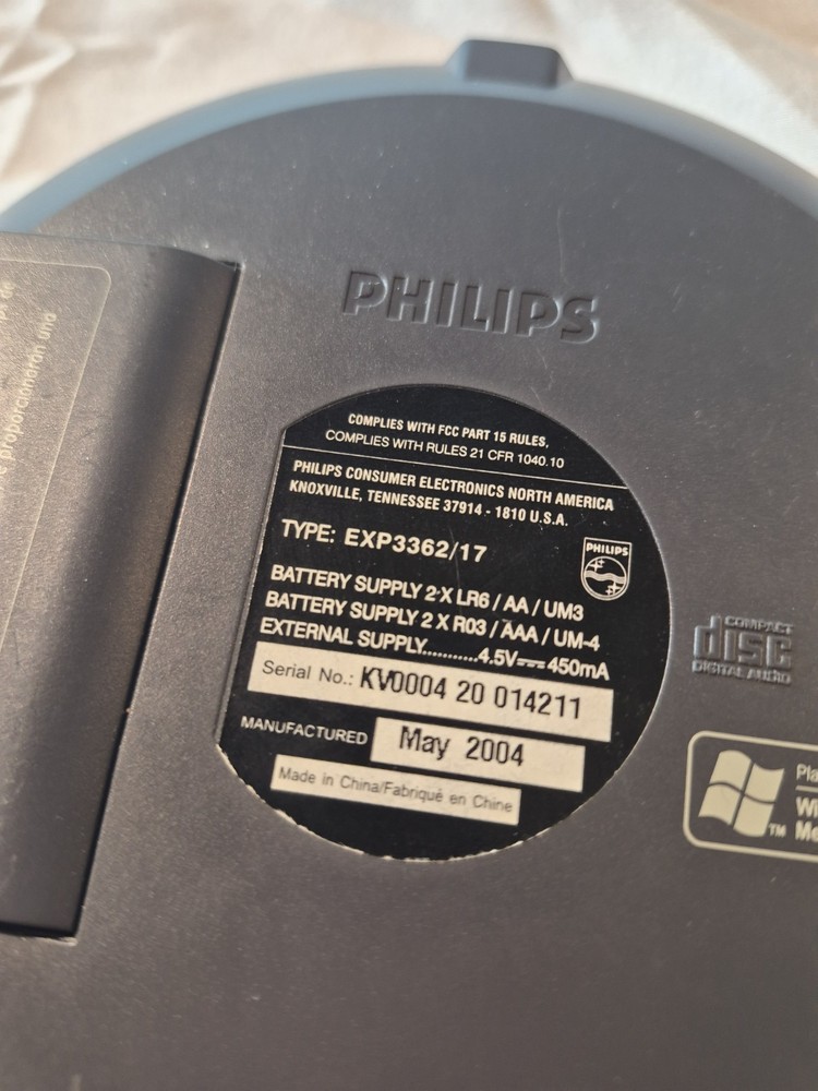 Philips CD Player (EXP3362/17) Pocket Expanium -Tested