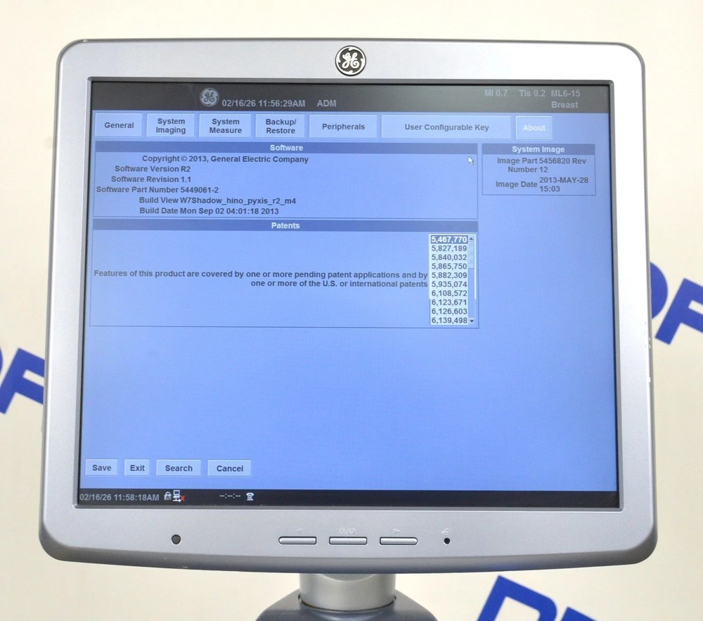 GE Logiq S8 System 2014 w/GE ML6-15-D Wideband Matrix Linear Array