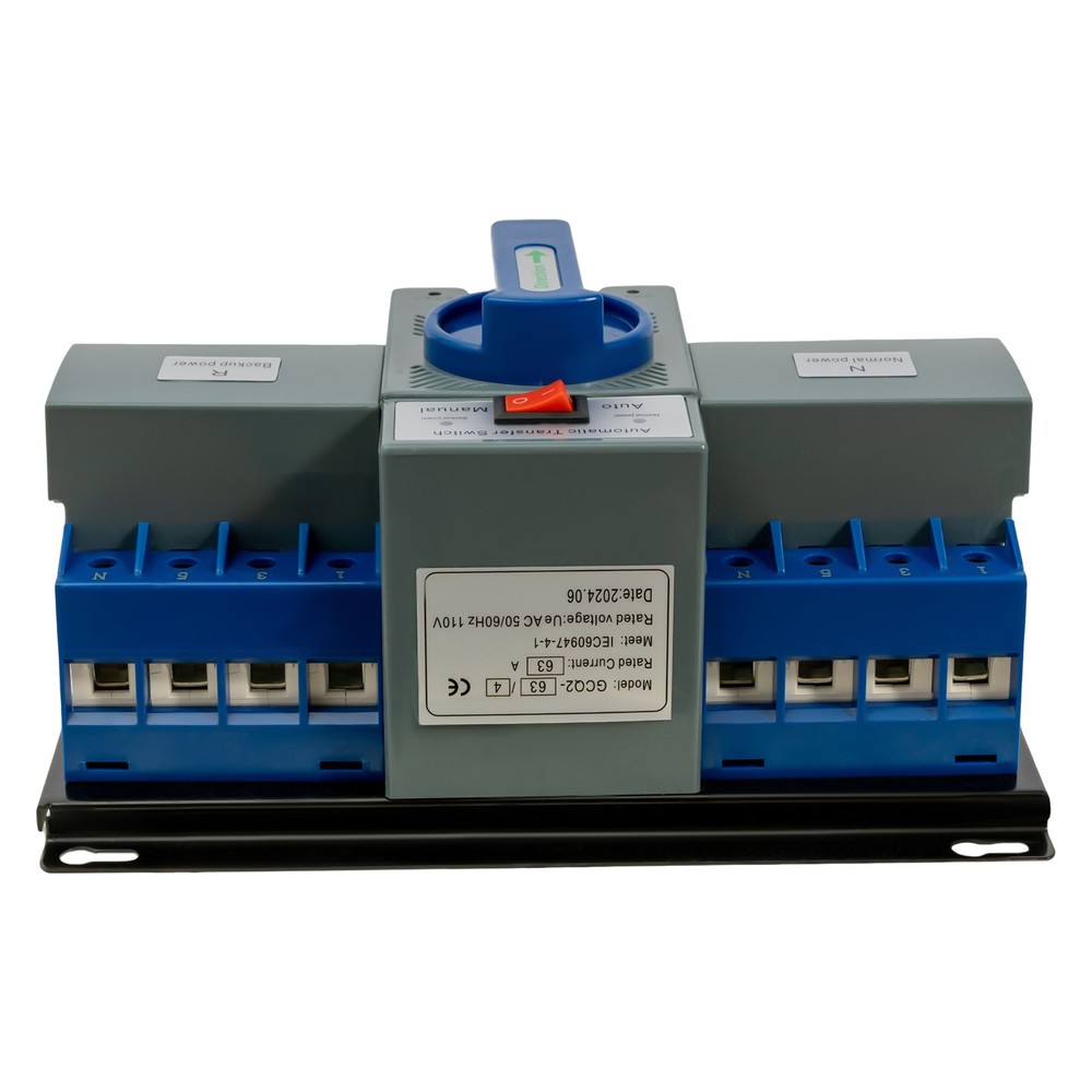 4P Dual Power Automatic Transfer Switch ATS CB level M6 Mini Change-over Switch