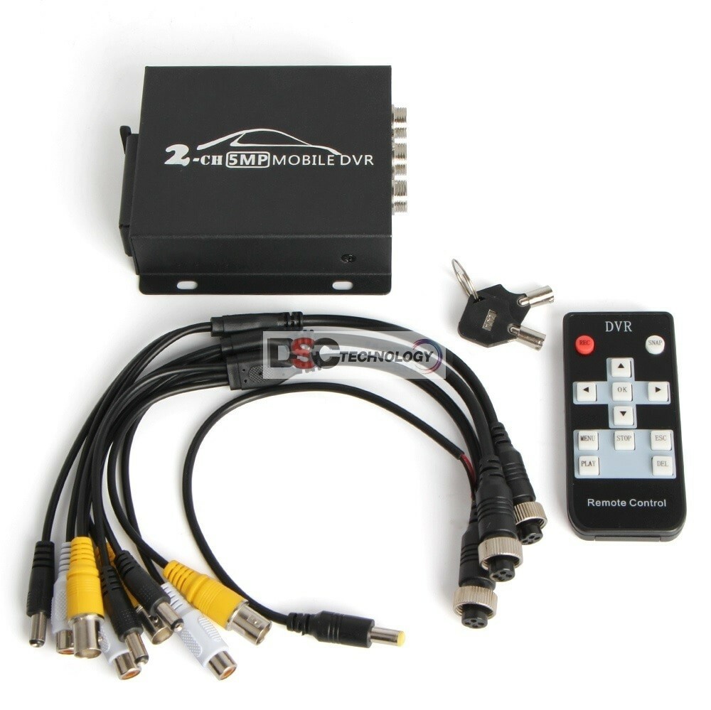 2CH Mini DVR Video Audio SD Security Surveillance Recorder Motion Detection 5MP