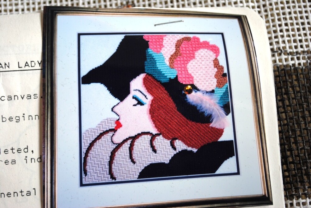 Studio 2, Ltd. Needlepoint Kit Victorian Lady VC23 opened 1992