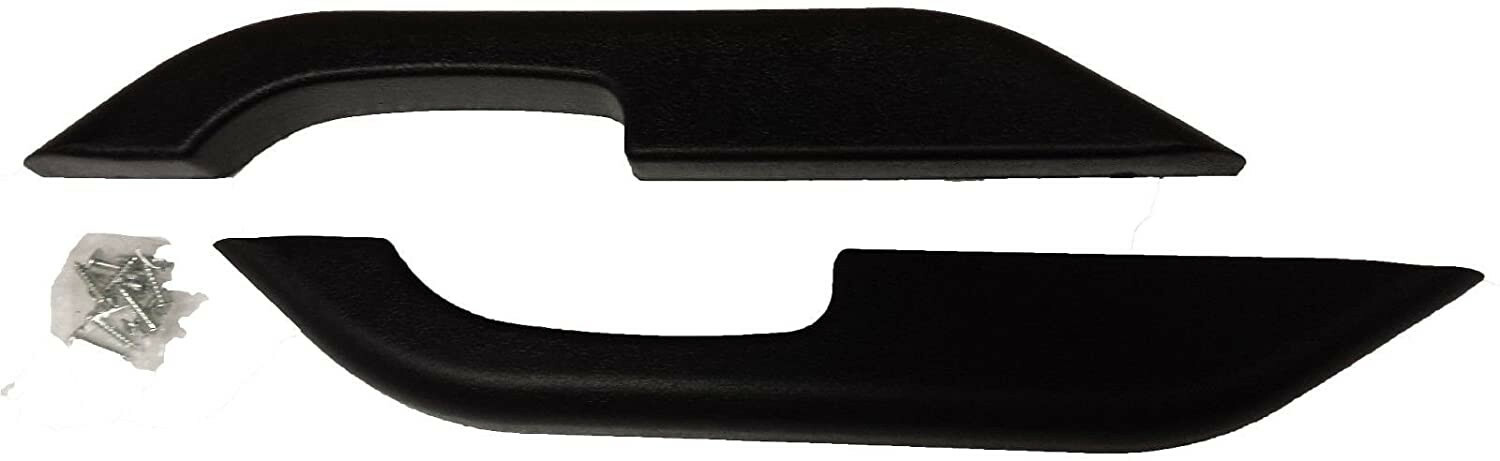 YOT 0983BK - Black Padded Armrest Set fits 1987 88 89 90 1991 F150 F250 & Bronco