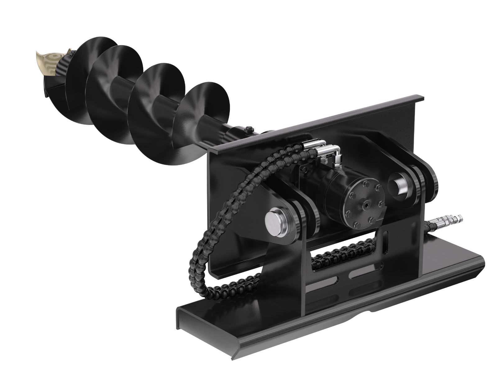 Hydraulic Auger Post Hole Drill for Mini Skid Steer Loader