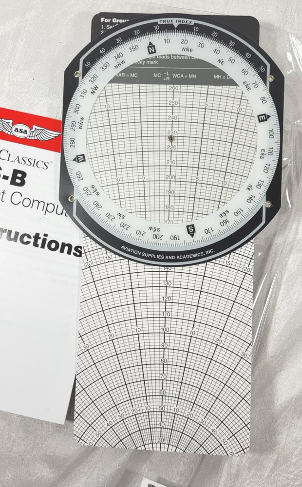 ASA Air Classics E6-B Paper Flight Computer - Student Pilot Navigation Tool
